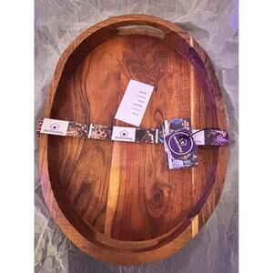 Wooden Serving Tray with Handles - Ecstassy Brand